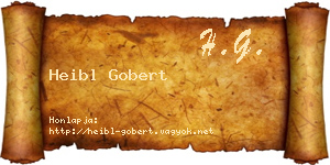 Heibl Gobert névjegykártya